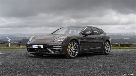 Porsche Panamera Turbo S Sport Turismo | 2021MY (Color: Truffle Brown Metallic) | Front Three ...