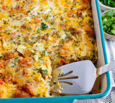 Cheesy Egg & Turkey Sausage Casserole » Ohio Eggs