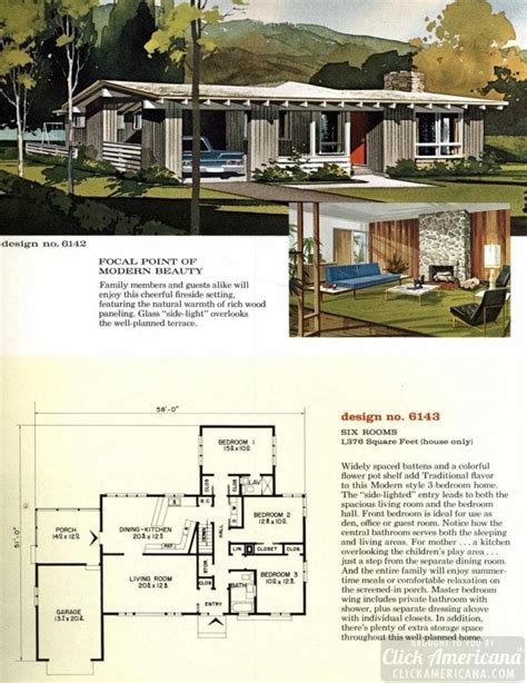 One Story Mid Century Modern House Plans - House Design Ideas