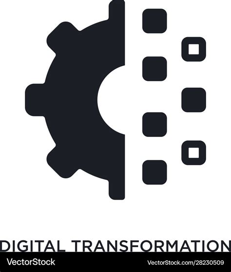 Digital transformation isolated icon simple Vector Image