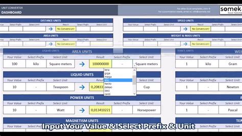 Excel Unit Conversion Template | museosdelima.com