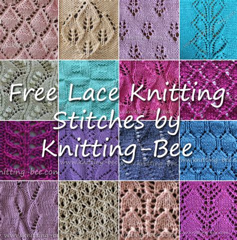 38+ Free Knitting Lace Stitches with Written Patterns (54 free knitting ...