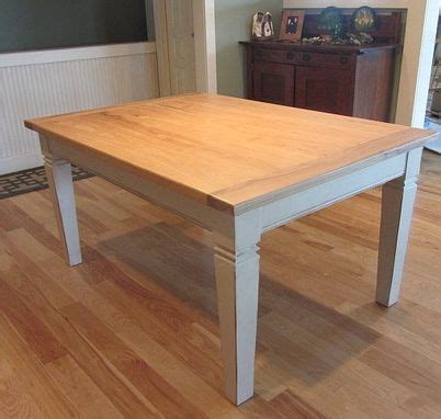 Hand Made Hickory Topped Farmhouse Dining Table by Woodward Woodworks ...