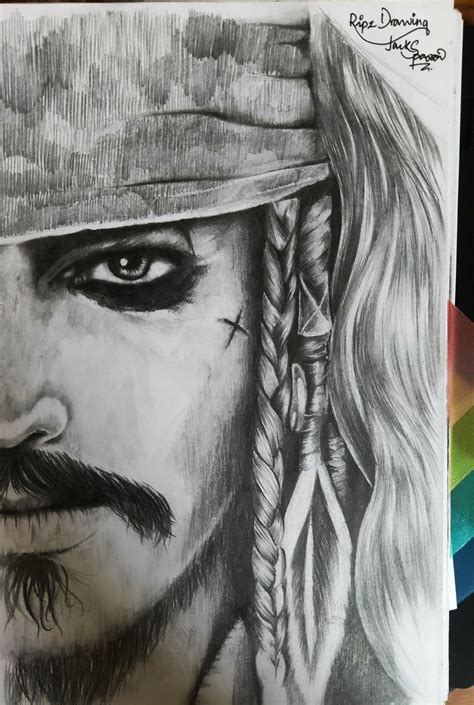 Jack sparrow sketch | Sketches, Drawings, Statue