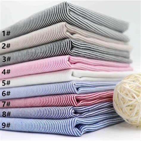 Cotton fabric 100% cotton cotton toothpick striped fabric dyeing DIY ...