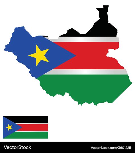 South Sudan Flag Royalty Free Vector Image - VectorStock