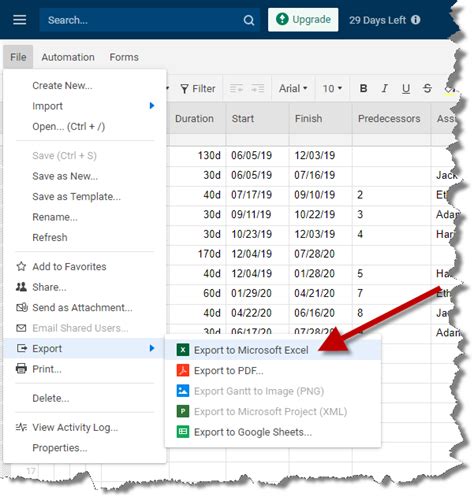 Smartsheet Gantt Chart | OnePager Express