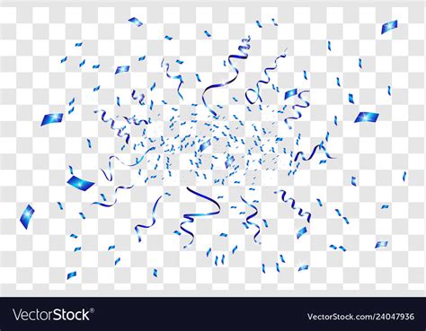 Blue confetti background Royalty Free Vector Image