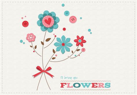 Scrapbook Flowers Card Vector 61526 Vector Art at Vecteezy