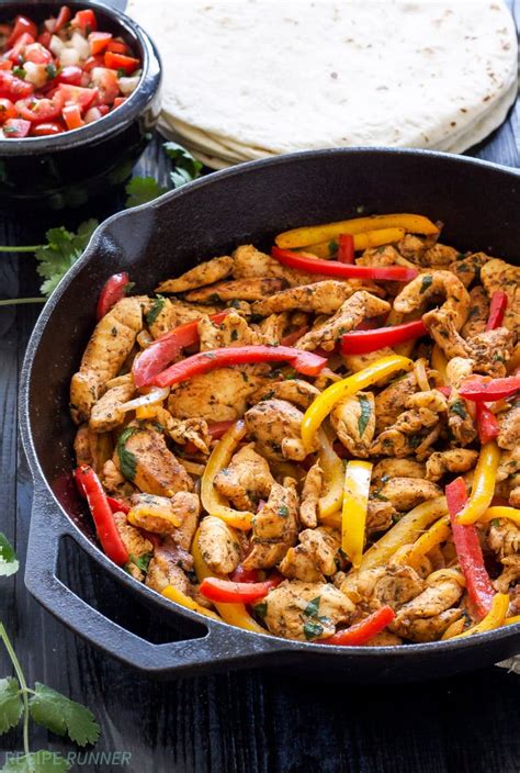 Skillet Chicken Fajitas - Recipe Runner