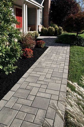 Concrete pavers | Walkway landscaping, Hardscape design, Backyard ...