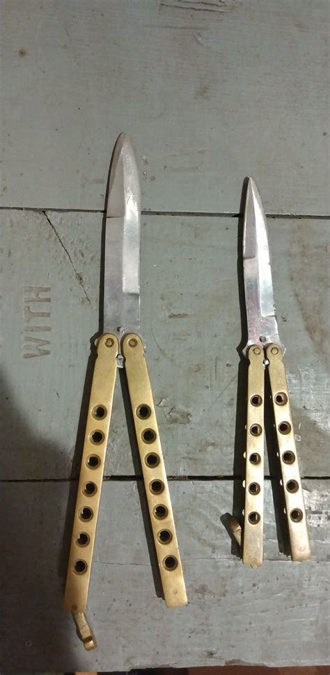 two Vintage balisong knives made in Pakistan | Combloc Market