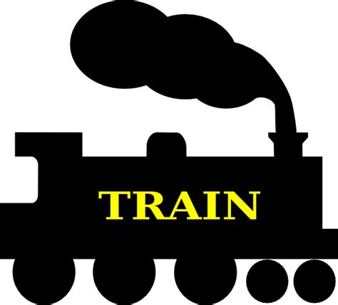 Train silhouette clip art