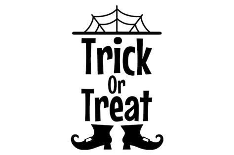 Premium Vector | Logo halloween trick or treat 3