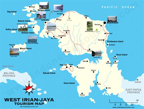 West Irian Jaya Map - Peta Irian Jaya Barat - West Papua Map