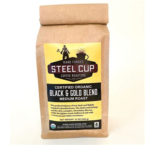 Black & Gold Blend | Steel Cup Coffee Roasters - Organic coffee proudly ...