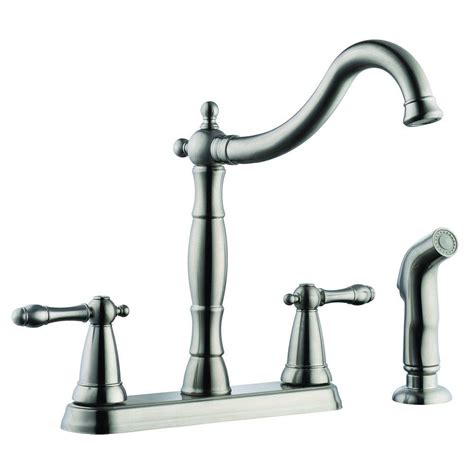 Design House Oakmont 2-Handle Standard Kitchen Faucet with Side Sprayer ...