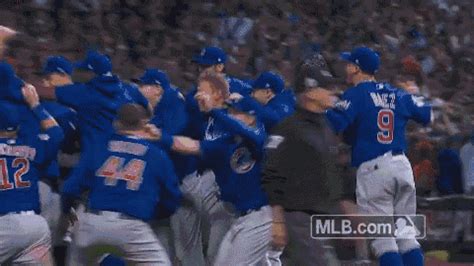 Chicago Cubs GIF - Chicago Cubs Celebrating - Discover & Share GIFs