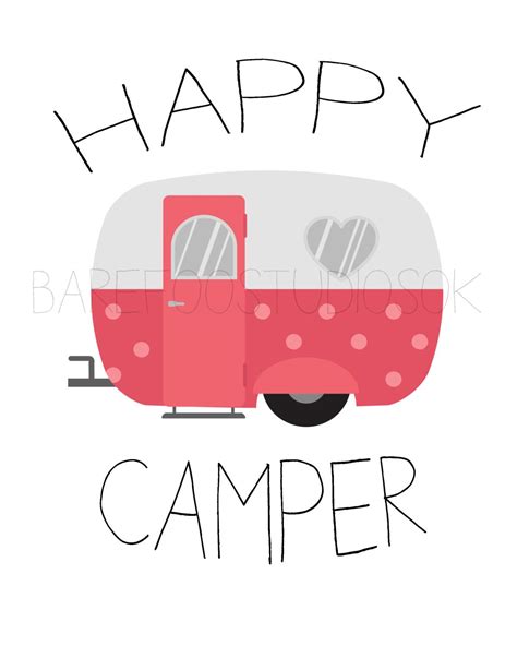 Camper clipart happy camper, Camper happy camper Transparent FREE for ...