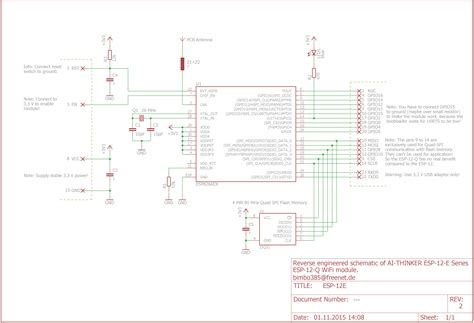 Esp8266 12e Nodemcu Schematic