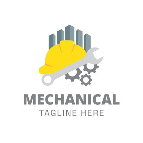 Free Vector | Mechanical engineering logo design