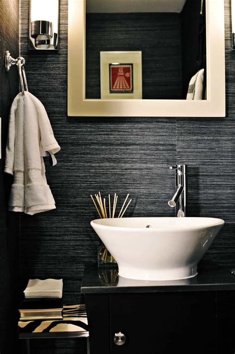 21 Elegant Textured Bathroom Wallpaper - Home, Family, Style and Art Ideas