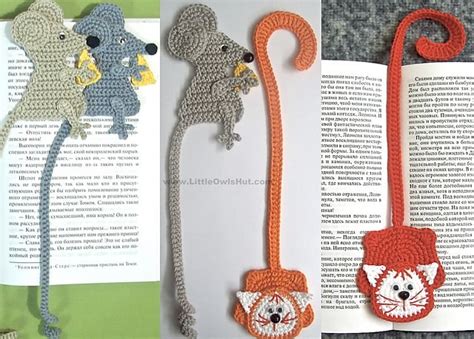 Cat and Mouse Bookmarks Amigurumi Crochet Pattern - Cool Creativities