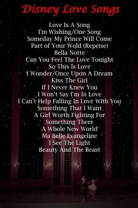 Disney Love Song Playlist