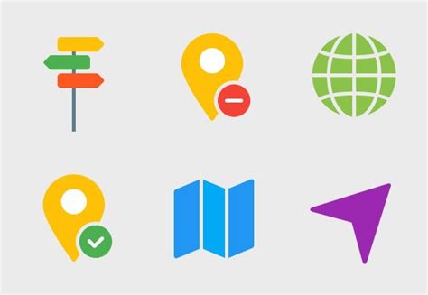 Vibrancie Map icons by Xinh Studio | Map icons, Creative icon, Map