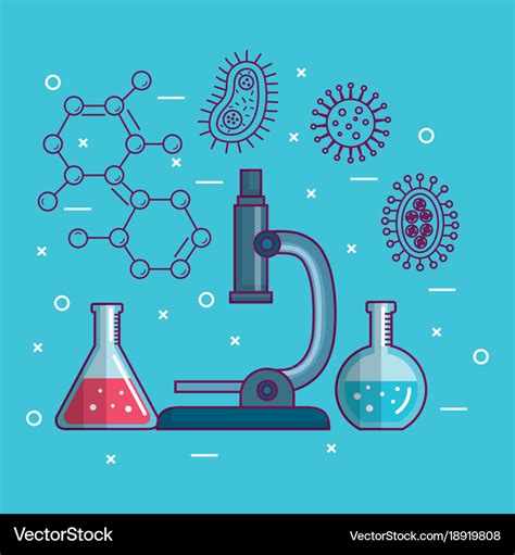 Chemistry science poster icon Royalty Free Vector Image