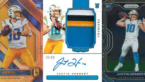 Justin Herbert Rookie Card Countdown and What's the Most Valuable