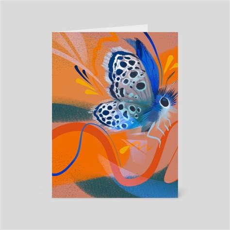 Sinai Baton Blue Butterfly, a card pack by Caim - INPRNT