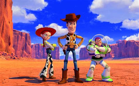 Download Toy Story 3 Woody, Buzz And Jessie Wallpaper | Wallpapers.com