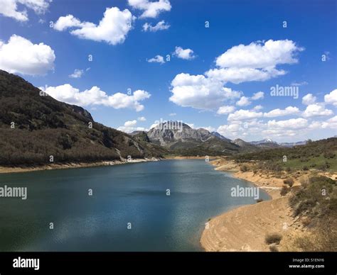 Picos De Europa mountain lake Stock Photo - Alamy