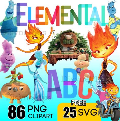 Elemental PNG, Elemental SVG Bundle, Elemental Clipart, Elemental Font ...