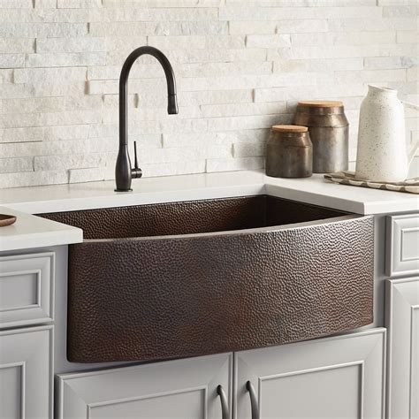 Native Trails Rhapsody 33" Copper Farmhouse Sink, Antique Copper, CPK295 | Copper farmhouse ...