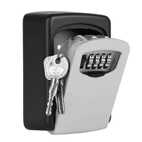 Key Lock Box - Key Storage Safe Box Cabinets Wall Mounted 4 Digit ...