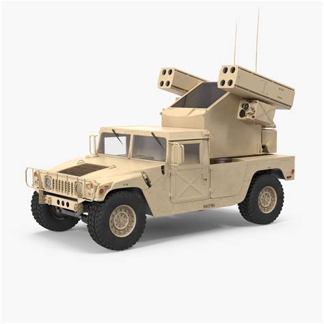 HMMWV M998 Equipped With Avenger 3D Model 3D Model $129 , 48% OFF