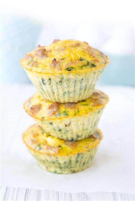 Turkey Sausage Spinach Egg Muffins | Haute & Healthy Living