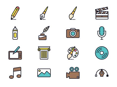 Art and Design Vector Icons