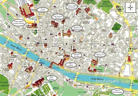 Florence map - Fun things to do with family & kids, Bird's eye 3d ...