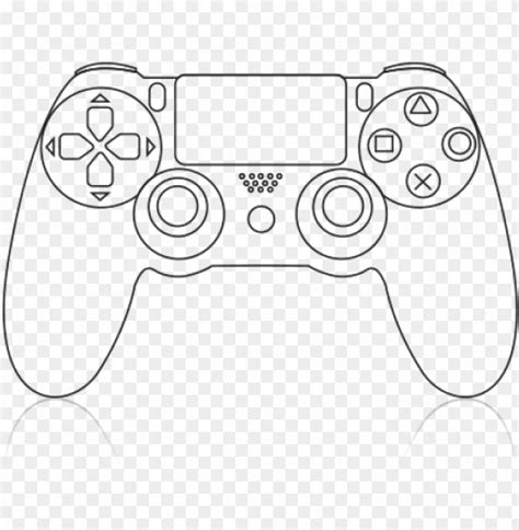 Playstation 1 Controller Drawing