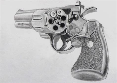 Gun Pencil Drawing: Capturing the Essence of Firearms with Artistic ...