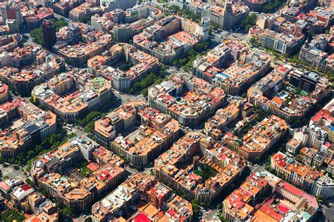 Aerial view of Eixample district. Barcelona, Spain | 5G Barcelona, 5G ...