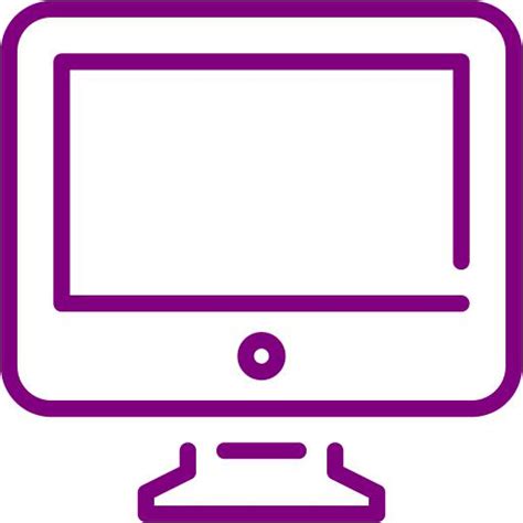 Purple desktop 4 icon - Free purple desktop icons