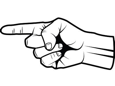 Finger Pointing Vector by Vector Portal on Dribbble