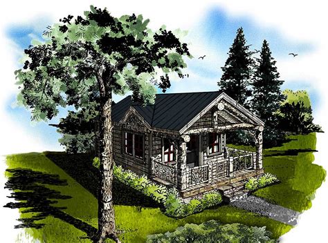 Rustic Tiny House - 12949KN | Architectural Designs - House Plans