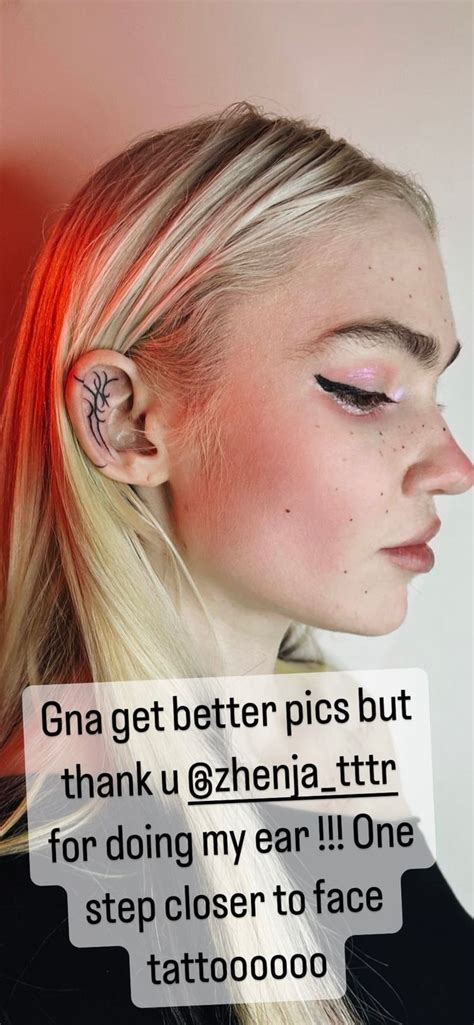 Elon Musk's ex-girlfriend Grimes debuts face tattoo to shocked fans ...