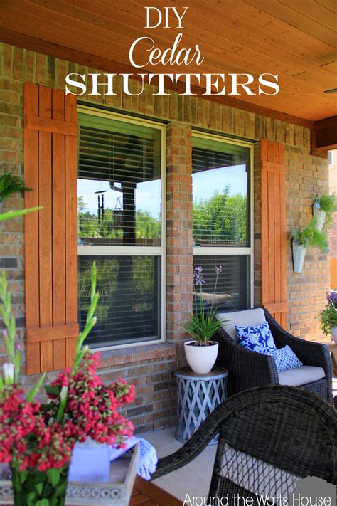 DIY Cedar Shutters | Iris Nacole