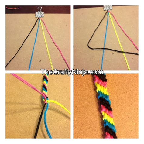 The Candy Stripe Friendship Bracelet | The Crafty Ninja